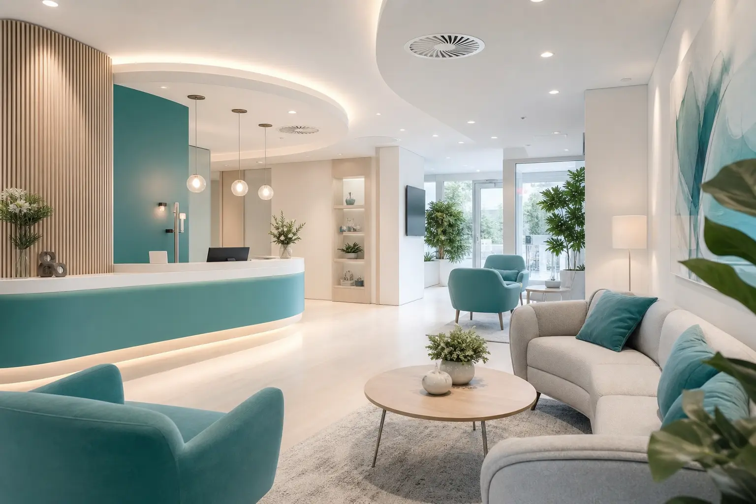 Nokta İşitme modern klinik iç mekanı